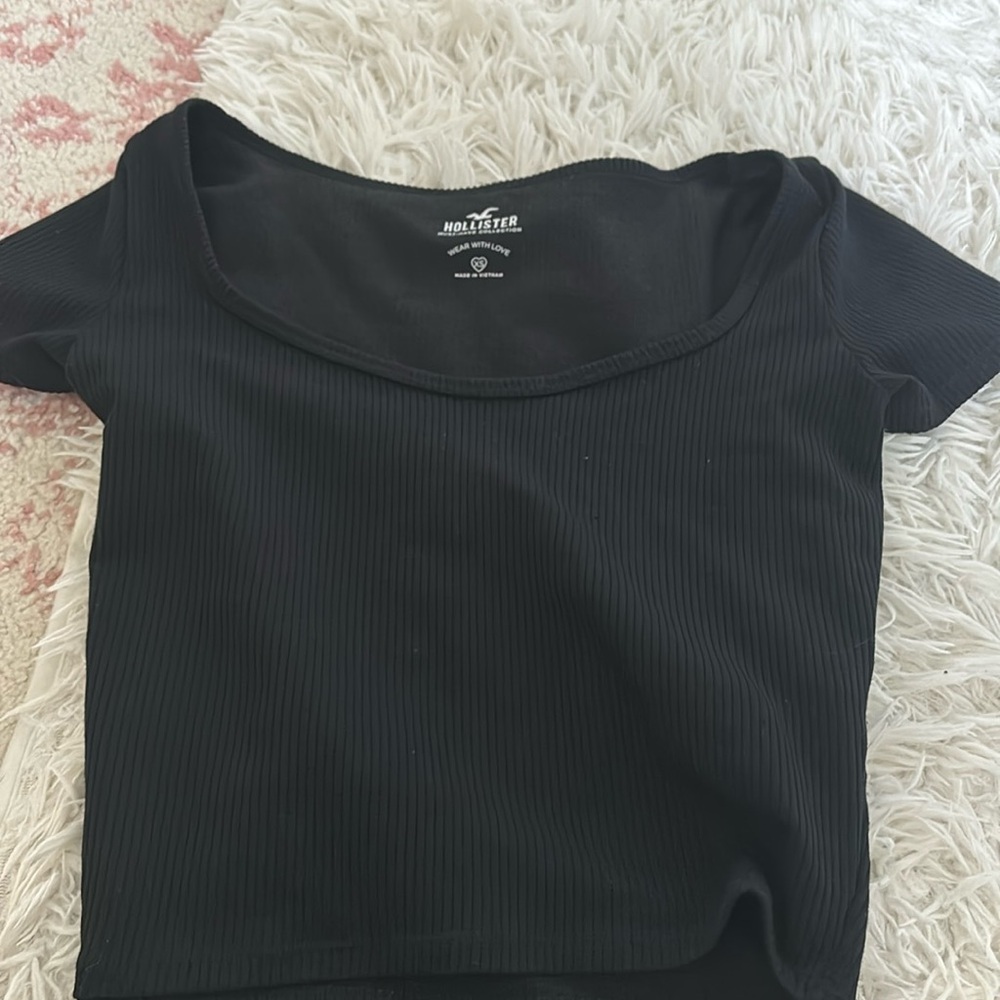 Hollister black sweetheart top